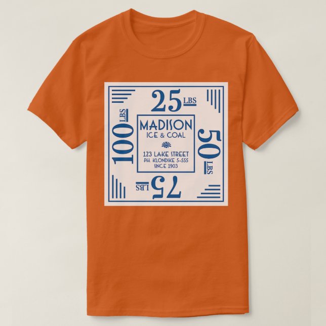Camiseta Madison Ice Coal (Diseño del anverso)