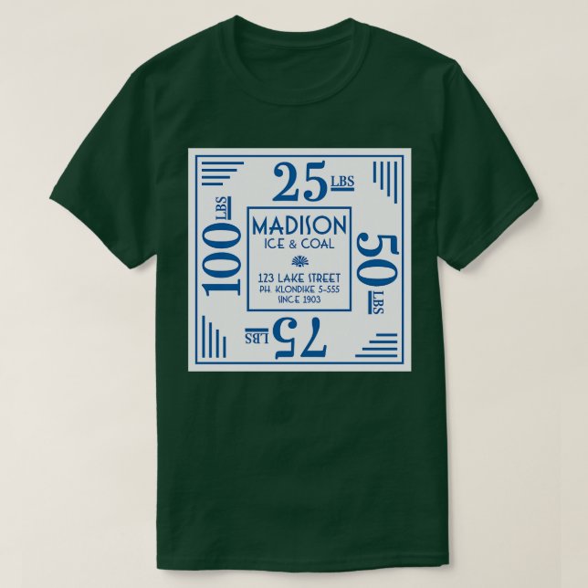 Camiseta Madison Ice Coal (Diseño del anverso)