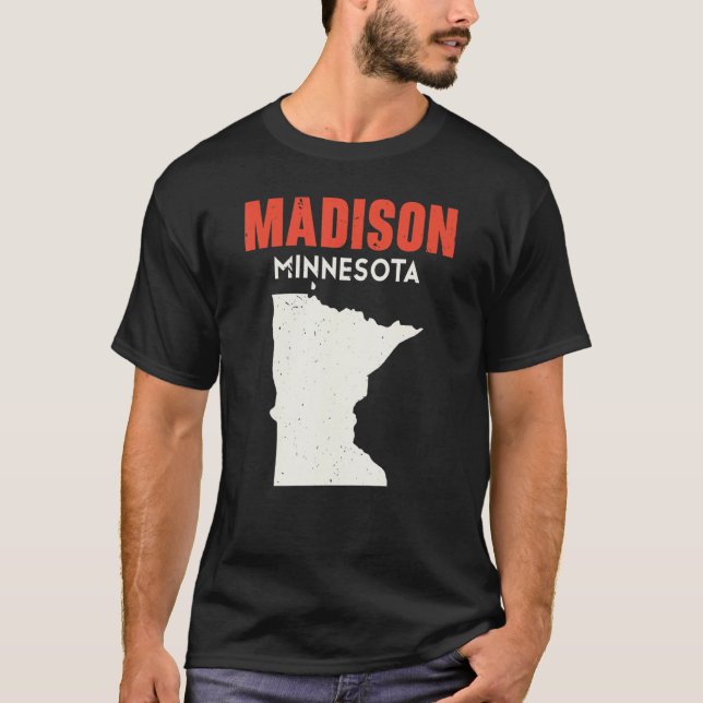Camiseta Madison Minnesota Estados Unidos de América Viajes (Anverso)