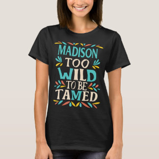 Camiseta MADISON Nombre Chicas Retro Cute MADISON N