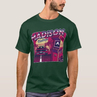 Camiseta Madison Personalizado Juego Retro 80s 90s