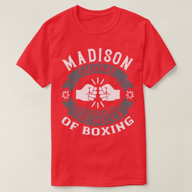 Camiseta Madison Square Gardens es la Meca del boxeo (Diseño del anverso)
