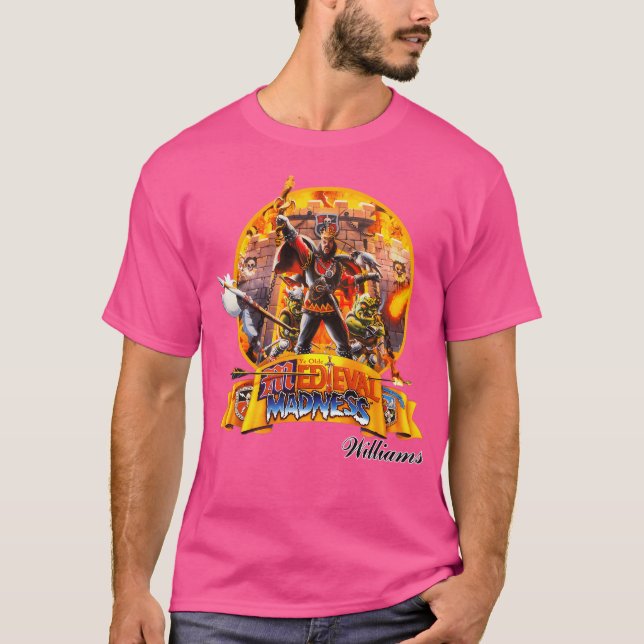 Camiseta Madness medieval Pinball (Anverso)