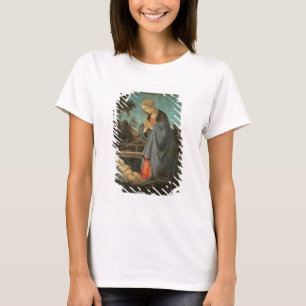 Camiseta Madonna adorando al niño, c.1477-80 (aceite en p.