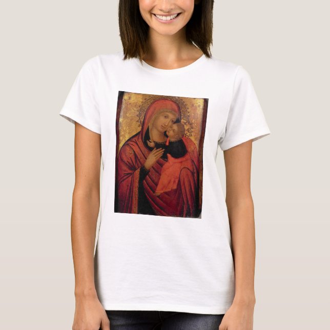 Camiseta Madonna and Child, c.1650 (panel) (Anverso)
