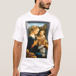Camiseta Madonna con niño y dos ángeles, Filippo Lippi