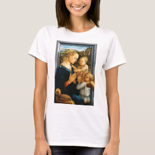 Camiseta Madonna con niño y dos ángeles, Filippo Lippi