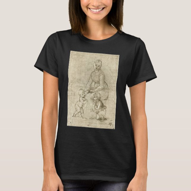 Camiseta Madonna, Cristo y San Juan Bautista por Rapahel (Anverso)