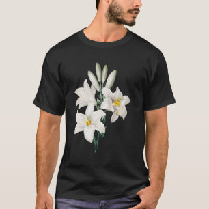 Camiseta Madonna de flores blancas