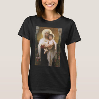 Camiseta Madonna de los Rosas de Bouguereau