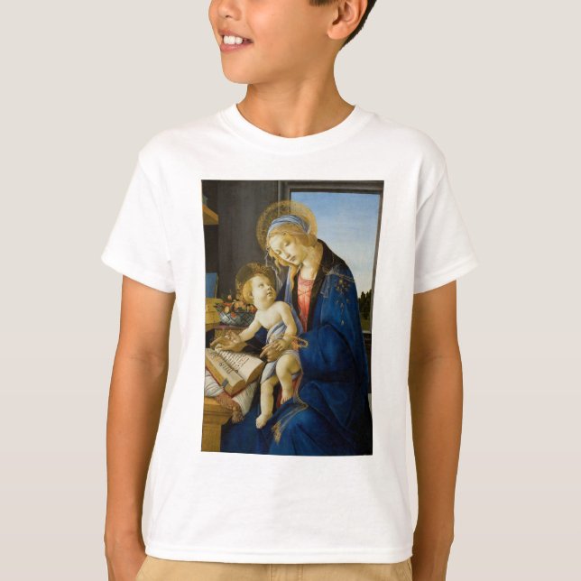 Camiseta Madonna del libro de Botticelli (Anverso)