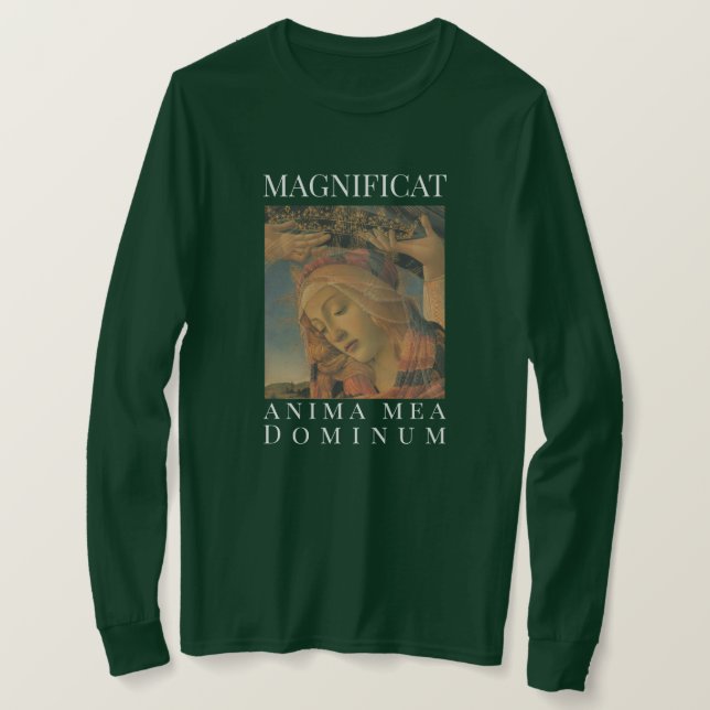 Camiseta Madonna del Magnífico por Boticelli Latin (Anverso del diseño)