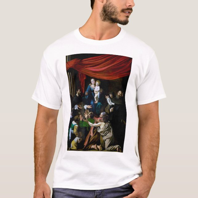 Camiseta Madonna del Rosario, Caravaggio (Anverso)