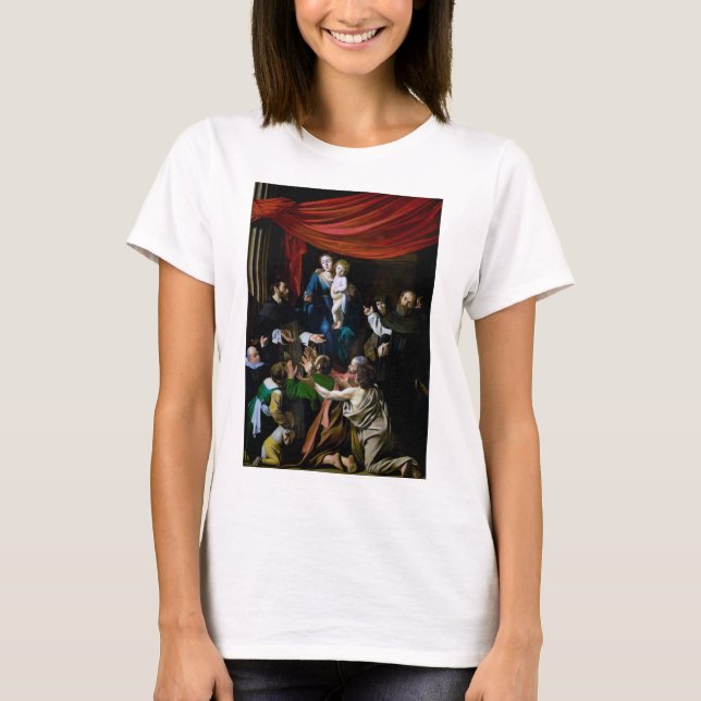 Camiseta Madonna del Rosario, Caravaggio (Anverso)