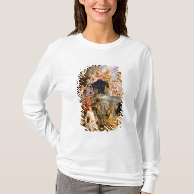 Camiseta Madonna Enthroned con el niño (Anverso)