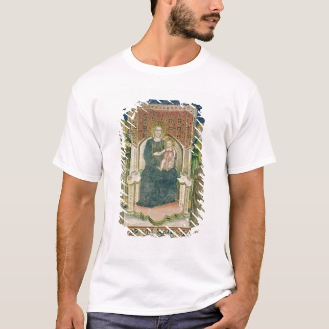 Camiseta Madonna Enthroned con St Francis de Assisi (Anverso)