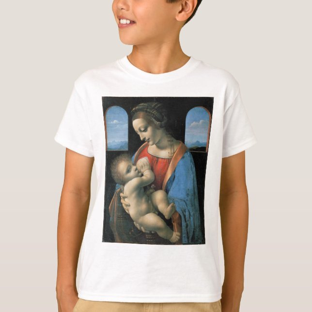 Camiseta Madonna Litta de Leonardo da Vinci (Anverso)