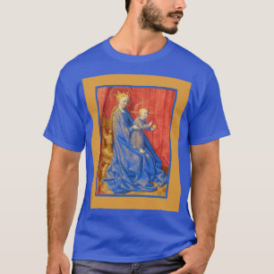 Camiseta Madonna y el niño Enthroned Jean Fouquet