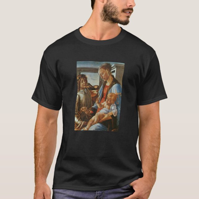 Camiseta Madonna Y Niño Con Angel Sandro Botticelli (Anverso)