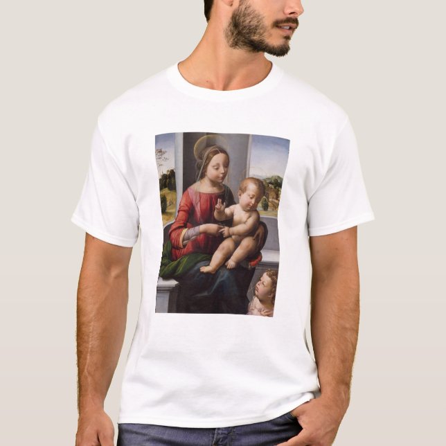 Camiseta Madonna y niño con San Juan Bautista (Anverso)