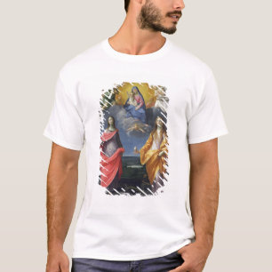 Camiseta Madonna y niño con St. Lucy y Maria Magdalena