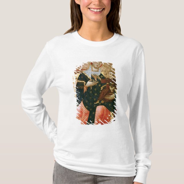 Camiseta Madonna y niño Enthroned, c.1260 (Anverso)