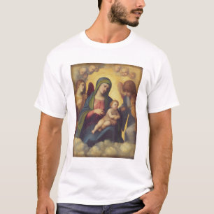 Camiseta Madonna y niño y niño en la gloria, c.1520 (acei