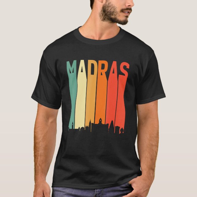 Camiseta Madras Chennai Skyline Tamil Language Culture (Anverso)