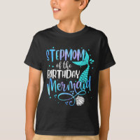 Madrastra de la familia de sirena del cumpleaños a