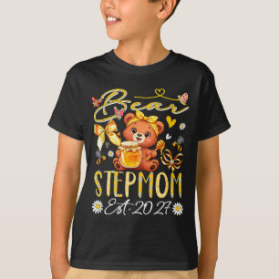 Camiseta Madrastra Est 2027 Corbata de lazo floral Día de l