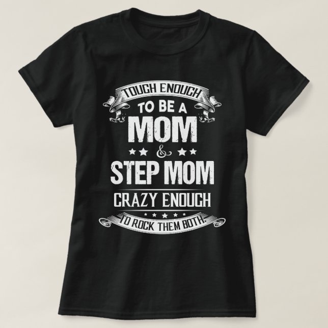 Camiseta Madre abuela lo suficientemente dura como para ser (Diseño del anverso)