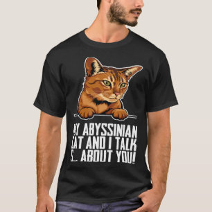 Camiseta Madre abysiniana gatito abysiniano