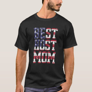 Camiseta Madre anfitriona de bandera de Estados Unidos