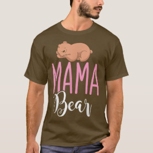Camiseta Madre animal, mamá oso oso de oso de la familia ma