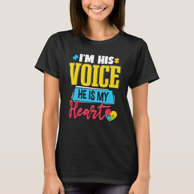 Camiseta Madre Autismo Corazón (Anverso)