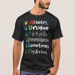 Camiseta Madre Autista Conciencia del Autismo Niños Niñas A