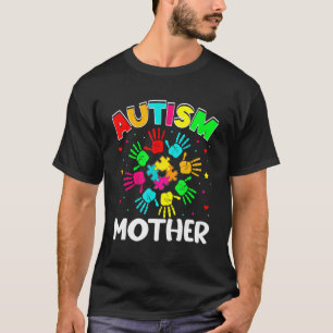 Camiseta Madre autista rompecabezas apoya el autismo famili
