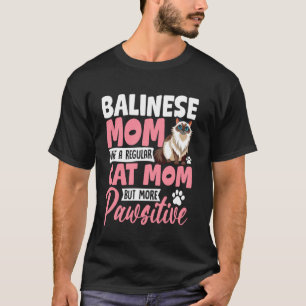 Camiseta Madre balinesa como madre de gato regular
