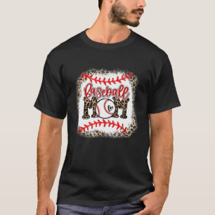 Camiseta Madre beisbolista Leopard Funny Softball Mamá's D