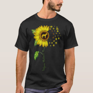 Camiseta Madre belga malinois girasol belga Malinois Lo