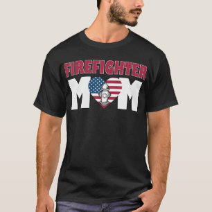 Camiseta Madre bombera madre apoyo la delgada línea roja F