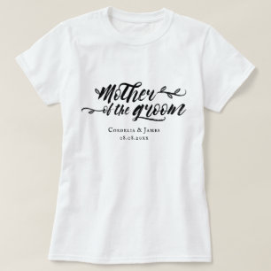 Camiseta Madre bonita de la escritura del cepillo del Grrom