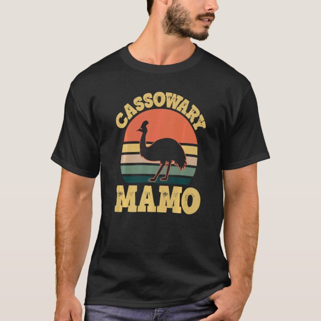Camiseta Madre búlgara Fiesta Cassowary Mamo Cute (Anverso)