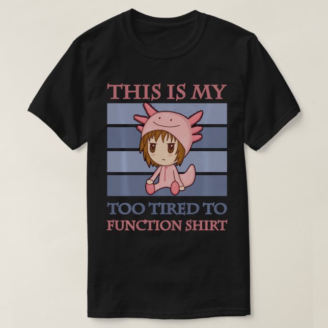 Camiseta Madre cansada Chibi Las mujeres animosas demasiado (Diseño del anverso)