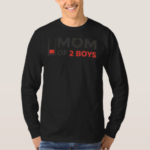 Camiseta Madre Cansada De 2 Niños Familia Con Batería Baja