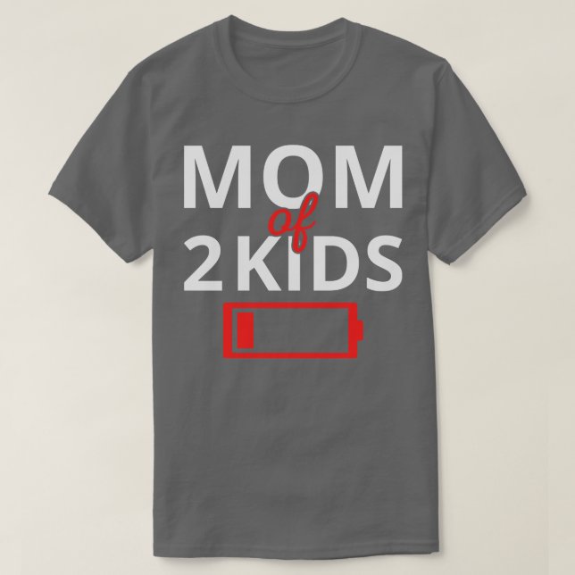Camiseta Madre Cansada De 2 Niños II (Diseño del anverso)