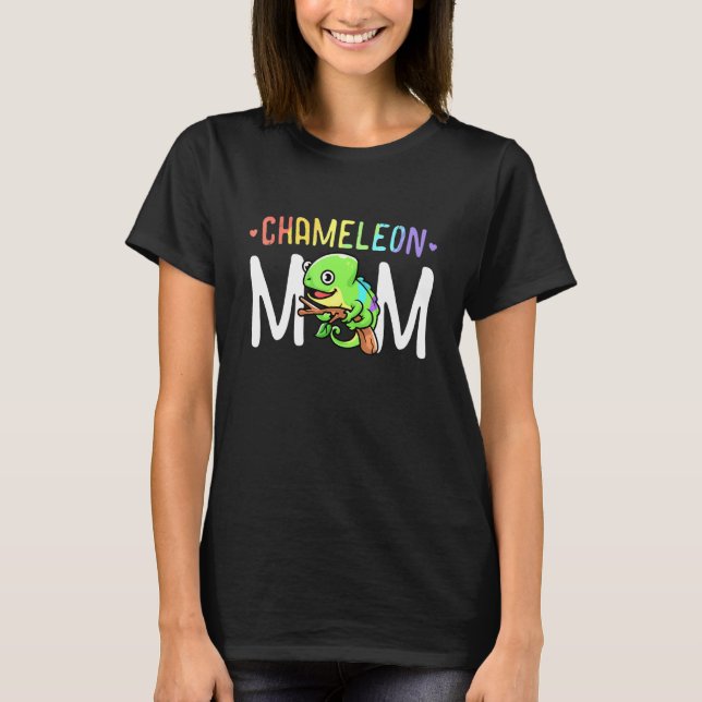 Camiseta Madre Chameleon Mascota Reptile Lizard Madre (Anverso)