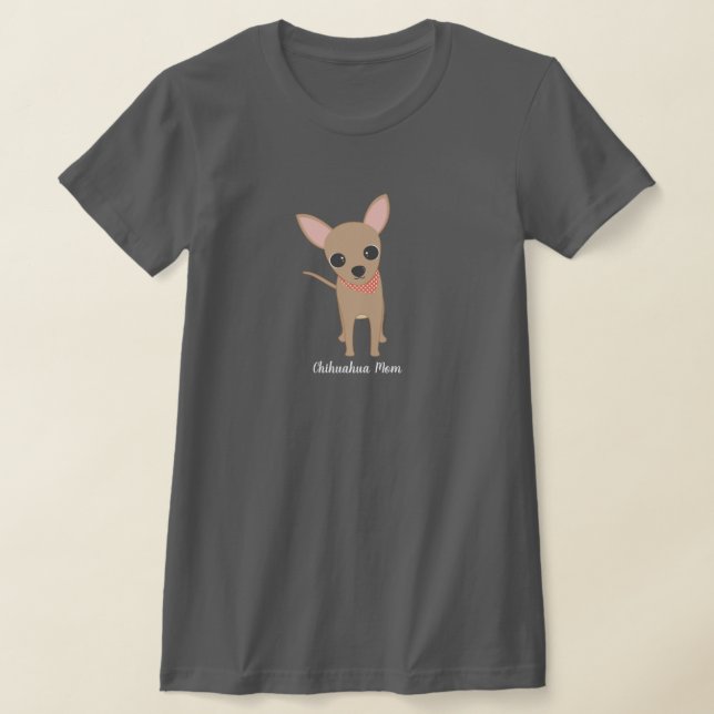 Camiseta Madre chihuahua madre de perro personalizada  (Distribución)
