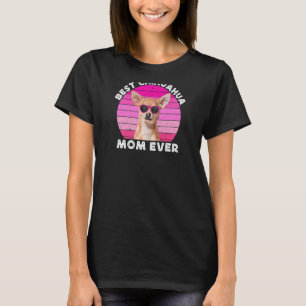 Camiseta Madre Chihuahua Para Mujeres Retro Brown Chiwawa