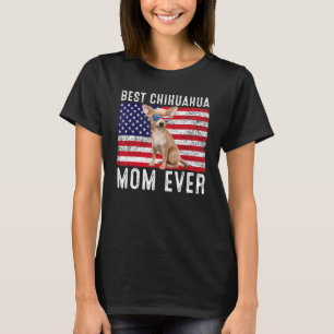 Camiseta Madre Chihuahua Usa Bandera Estadounidense Propia